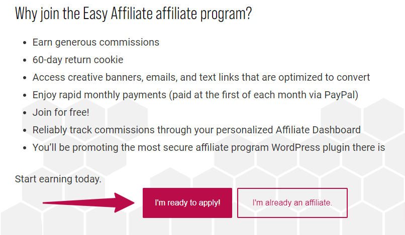 Easy-Affiliate-affiliate-program-page-CTA | Easy Affiliate Easy Affiliate affiliate program signup call to action