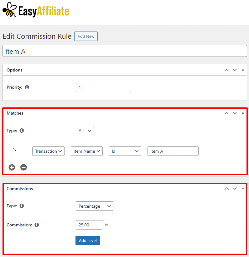 Commission-Rule-example | Easy Affiliate