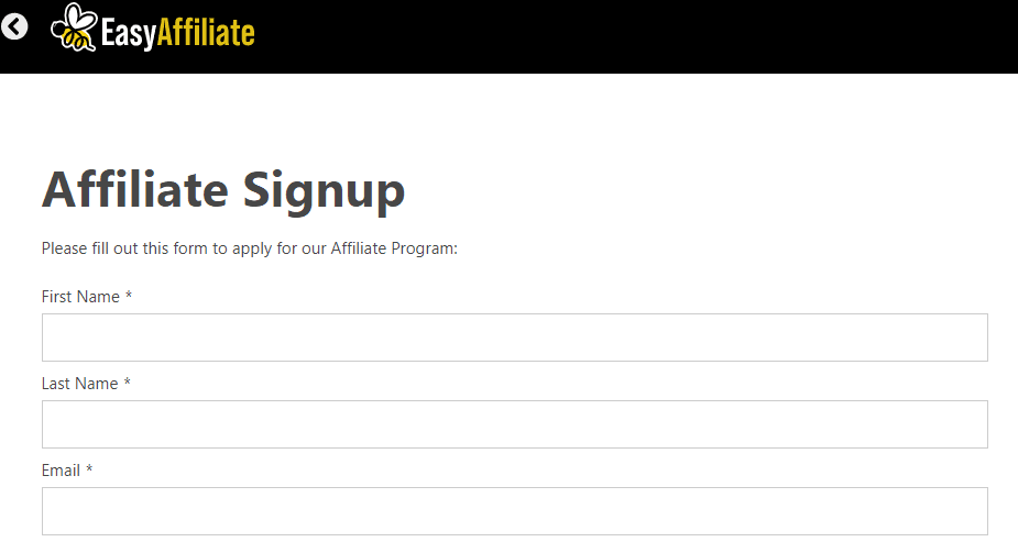 Easy-Affiliate-affiliate-signup-form- | Easy Affiliate
