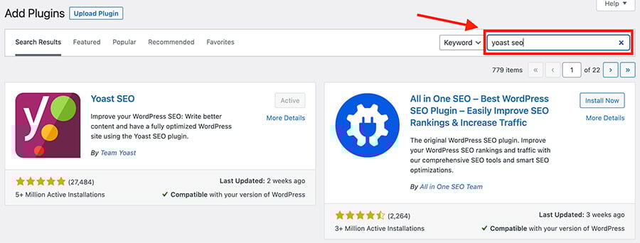 Find and Install a WordPress Plugin (Screenshot to Customize a Blog)