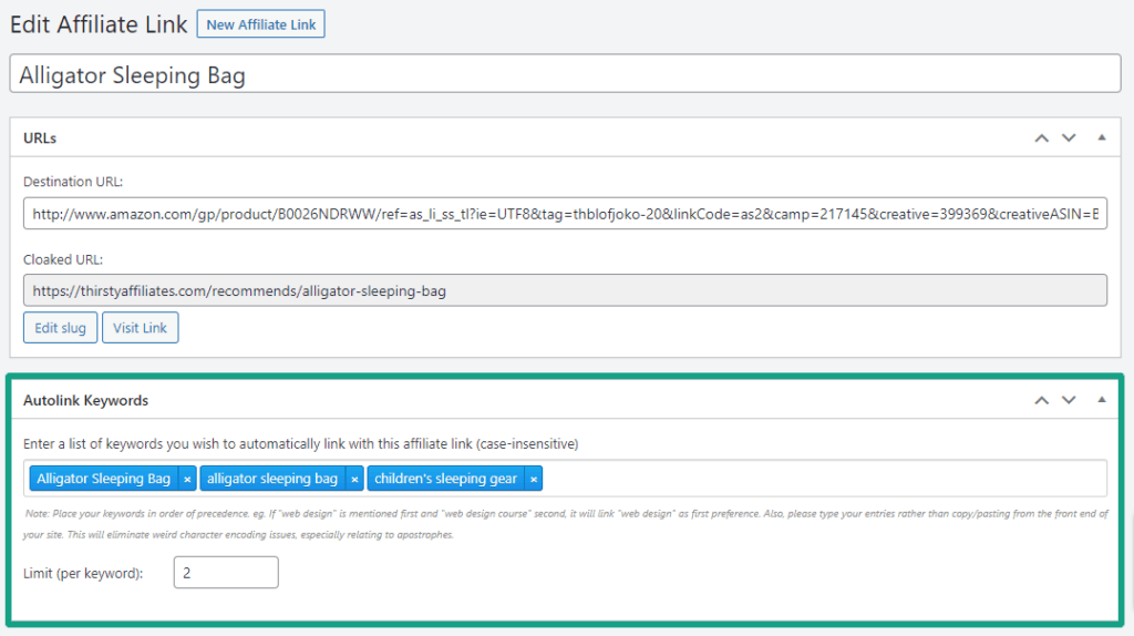 Keyword-Autolinker-example_ThirstyAffilaites | ThirstyAffiliates ThirstyAffiliates Keyword Autolinker