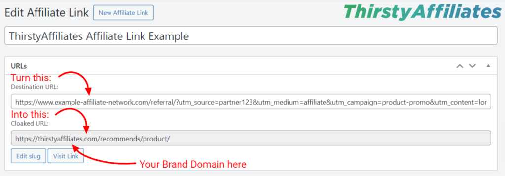 ThirstyAffiliates-Link-Example | ThirstyAffiliates ThirstyAffiliates links shortening and cloaking example