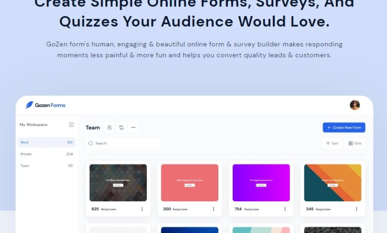 GoZen Forms Review – How To Build Online Quizzes, Forms, & Surveys